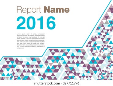 brochure template Horizontal  blue 2016 new