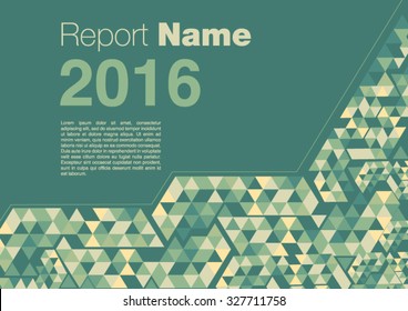 brochure template Horizontal dark green 2016 new
