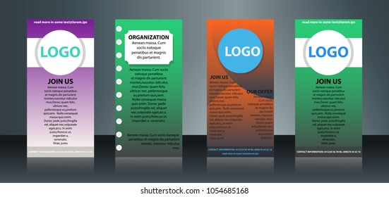 Brochure template layout, cover design annual report, magazine, flyer vector set collection