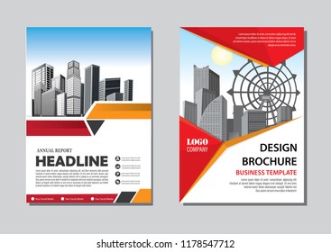Brochure template layout, cover design annual report, magazine, flyer or booklet in A4 with blue geometric shapes on polygonal background