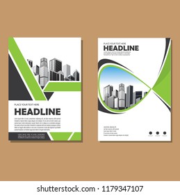 Brochure template layout, cover design annual report, magazine, flyer or booklet in A4 with blue geometric shapes on polygonal background