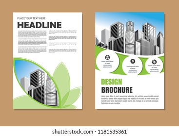 Brochure template layout, cover design annual report, magazine, flyer or booklet in A4 with blue geometric shapes on polygonal background