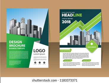 Brochure template layout, cover design annual report, magazine, flyer or booklet in A4 with blue geometric shapes on polygonal background