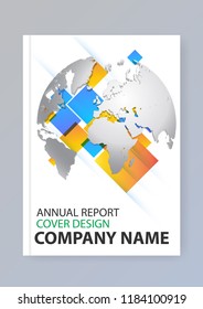 Brochure template layout, cover design annual report, magazine, flyer, leaflet in A4 with  business idea.Vector element illustration.