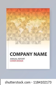 Brochure template layout, cover design annual report, magazine, flyer, leaflet in A4 with  business idea.Vector element illustration.