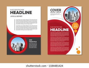 Brochure template layout, cover design annual report, magazine, flyer or booklet in A4 with blue geometric shapes on polygonal background