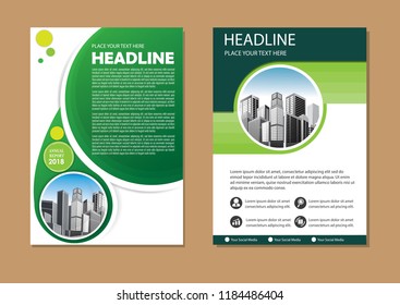 Brochure template layout, cover design annual report, magazine, flyer or booklet in A4 with blue geometric shapes on polygonal background