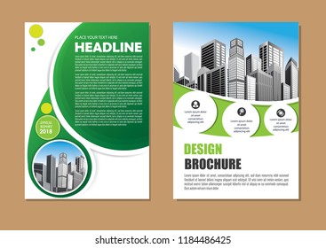 Brochure template layout, cover design annual report, magazine, flyer or booklet in A4 with blue geometric shapes on polygonal background