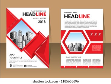 Brochure template layout, cover design annual report, magazine, flyer or booklet in A4 with blue geometric shapes on polygonal background