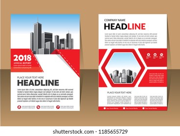 Brochure template layout, cover design annual report, magazine, flyer or booklet in A4 with blue geometric shapes on polygonal background
