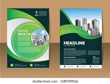 Brochure template layout, cover design annual report, magazine, flyer or booklet in A4 with blue geometric shapes on polygonal background