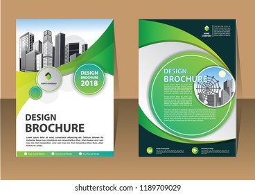 Brochure template layout, cover design annual report, magazine, flyer or booklet in A4 with blue geometric shapes on polygonal background