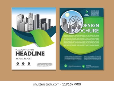 Portfolio Design Template Vector Minimal Brochure Stock Vector (Royalty ...