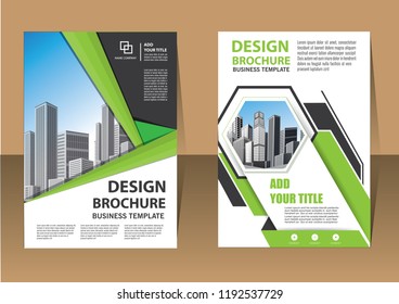 Brochure template layout, cover design annual report, magazine, flyer or booklet in A4 with blue geometric shapes on polygonal background
