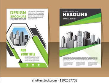 Brochure template layout, cover design annual report, magazine, flyer or booklet in A4 with blue geometric shapes on polygonal background