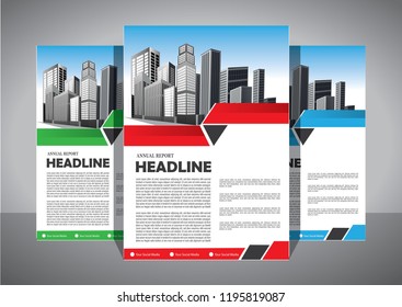 Brochure template layout, cover design annual report, magazine, flyer or booklet in A4 with blue geometric shapes on polygonal background