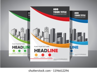 Brochure template layout, cover design annual report, magazine, flyer or booklet in A4 with blue geometric shapes on polygonal background