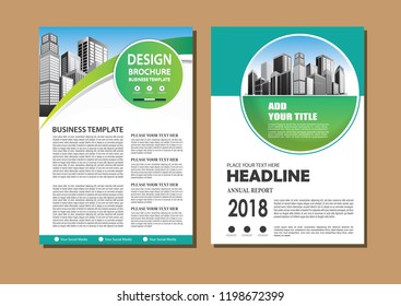 Brochure template layout, cover design annual report, magazine, flyer or booklet in A4 with blue geometric shapes on polygonal background