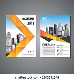 Brochure Design Template Vectorflyers Report Business Stock Vector 