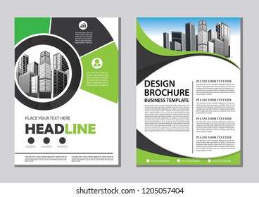 Brochure template layout, cover design annual report, magazine, flyer or booklet in A4 with blue geometric shapes on polygonal background