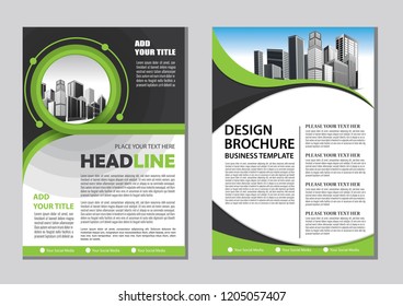 Brochure template layout, cover design annual report, magazine, flyer or booklet in A4 with blue geometric shapes on polygonal background