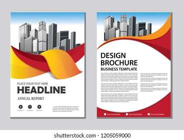 Brochure template layout, cover design annual report, magazine, flyer or booklet in A4 with blue geometric shapes on polygonal background