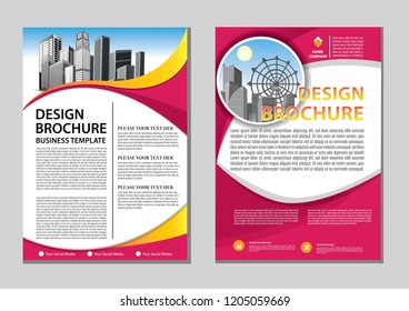 Brochure template layout, cover design annual report, magazine, flyer or booklet in A4 with blue geometric shapes on polygonal background