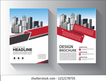 Brochure template layout, cover design annual report, magazine, flyer or booklet in A4 with blue geometric shapes on polygonal background