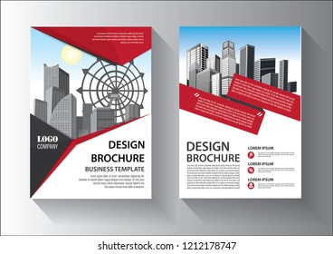 Brochure template layout, cover design annual report, magazine, flyer or booklet in A4 with blue geometric shapes on polygonal background