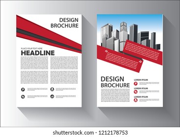 Brochure template layout, cover design annual report, magazine, flyer or booklet in A4 with blue geometric shapes on polygonal background
