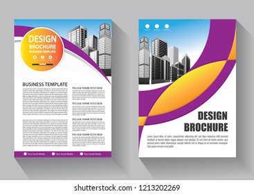 Brochure template layout, cover design annual report, magazine, flyer or booklet in A4 with blue geometric shapes on polygonal background