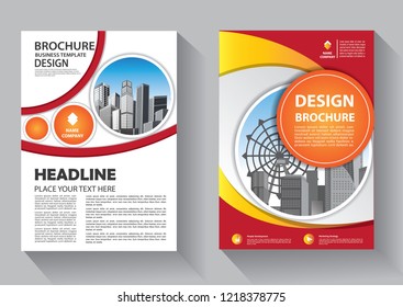 Brochure template layout, cover design annual report, magazine, flyer or booklet in A4 with blue geometric shapes on polygonal background