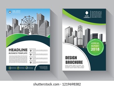 Brochure template layout, cover design annual report, magazine, flyer or booklet in A4 with blue geometric shapes on polygonal background