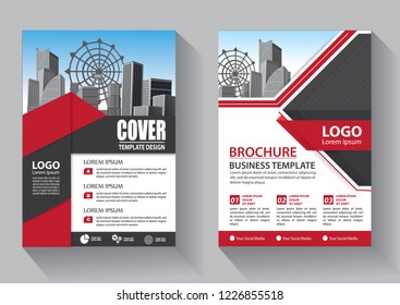 Brochure template layout, cover design annual report, magazine, flyer or booklet in A4 with blue geometric shapes on polygonal background