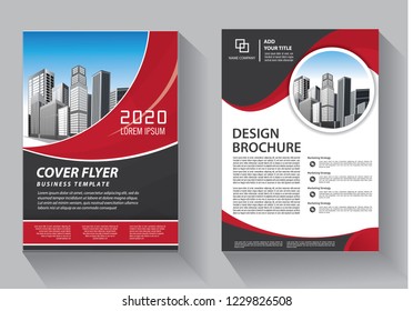 Brochure template layout, cover design annual report, magazine, flyer or booklet in A4 with blue geometric shapes on polygonal background