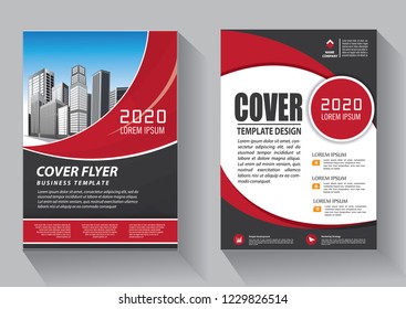 Brochure template layout, cover design annual report, magazine, flyer or booklet in A4 with blue geometric shapes on polygonal background