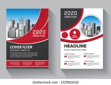 Brochure template layout, cover design annual report, magazine, flyer or booklet in A4 with blue geometric shapes on polygonal background