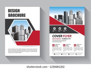 Brochure template layout, cover design annual report, magazine, flyer or booklet in A4 with blue geometric shapes on polygonal background