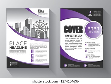 Brochure template layout, cover design annual report, magazine, flyer or booklet in A4 with blue geometric shapes on polygonal background