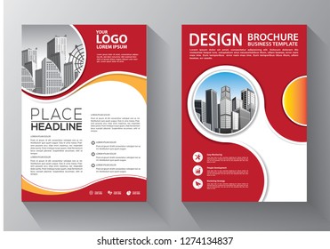 Brochure template layout, cover design annual report, magazine, flyer or booklet in A4 with blue geometric shapes on polygonal background