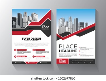 Brochure template layout, cover design annual report, magazine, flyer or booklet in A4 with blue geometric shapes on polygonal background - Vector