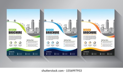 Brochure template layout, cover design annual report, magazine, flyer or booklet background