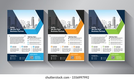 Brochure template layout, cover design annual report, magazine, flyer or booklet background