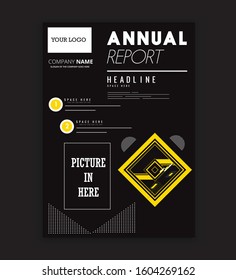 Brochure template layout, cover design annual report, magazine, flyer