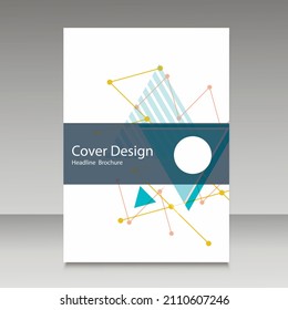 Brochure template layout, cover design annual report