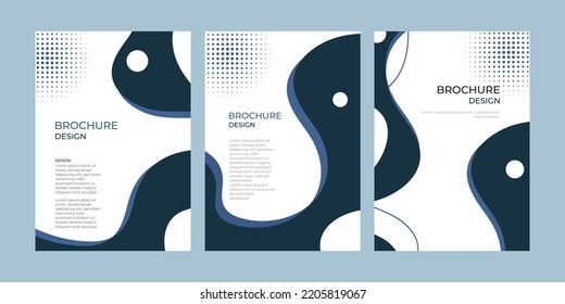 Brochure template layout, cover design annual report,
