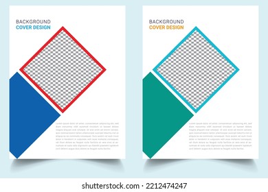 Brochure template layout Cover design for annual report and business catalog