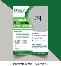 Brochure template layout, cover design annual report, magazine, flyer in A4. Modern Corporate Business Flyer.