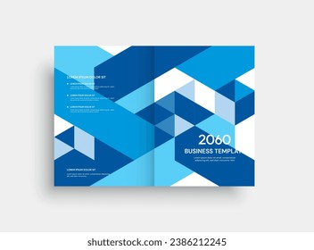 Brochure template layout, cover design annual report.