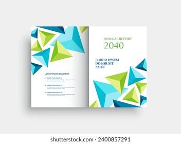 Brochure template layout, cover design annual report.